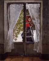Monet, Claude Oscar - The Red Kerchief, Portrait of Madame Monet